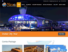 Tablet Screenshot of mirage-tours.com